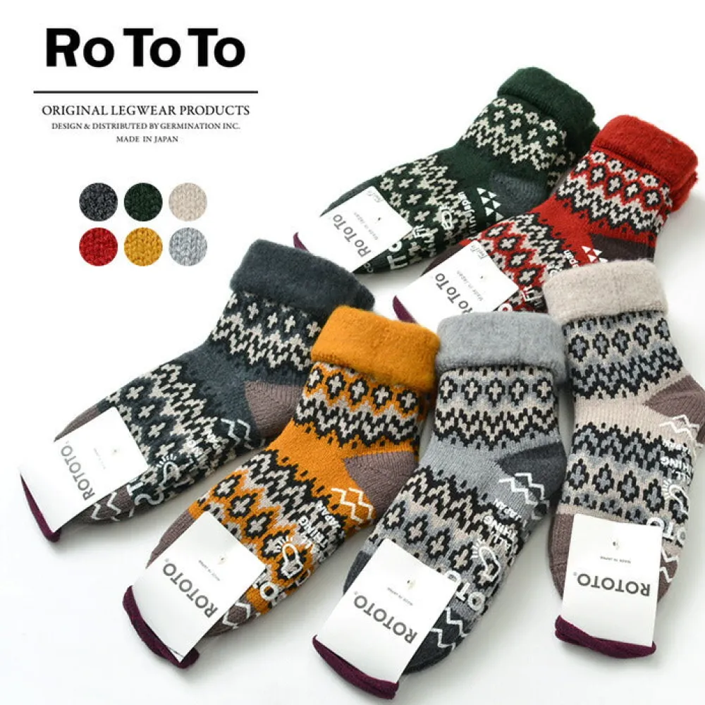 ROTOTO Socks^/ R1260 Comfy Room Socks NORDIC
