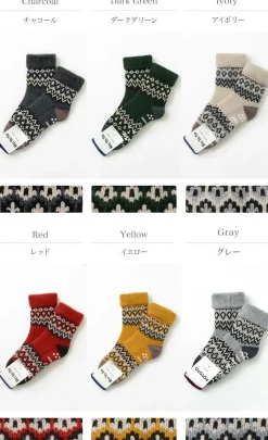 ROTOTO Socks^/ R1260 Comfy Room Socks NORDIC