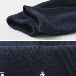 ROTOTO Socks^/ R1327 Cotton wool ribbed crew socks