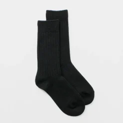 ROTOTO Socks^/ R1327 Cotton wool ribbed crew socks
