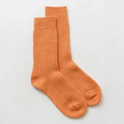 ROTOTO Socks^/ R1327 Cotton wool ribbed crew socks