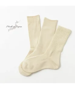 ROTOTO Socks^/ R1123 Daily 3 pack socks natural
