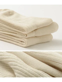 ROTOTO Socks^/ R1123 Daily 3 pack socks natural