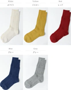 ROTOTO Socks^/ R1378 Gandy pattern crew socks