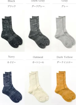 ROTOTO Socks^/ R1066 Japanese Paper Pile Socks