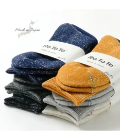 ROTOTO Socks^/ R1066 Japanese Paper Pile Socks