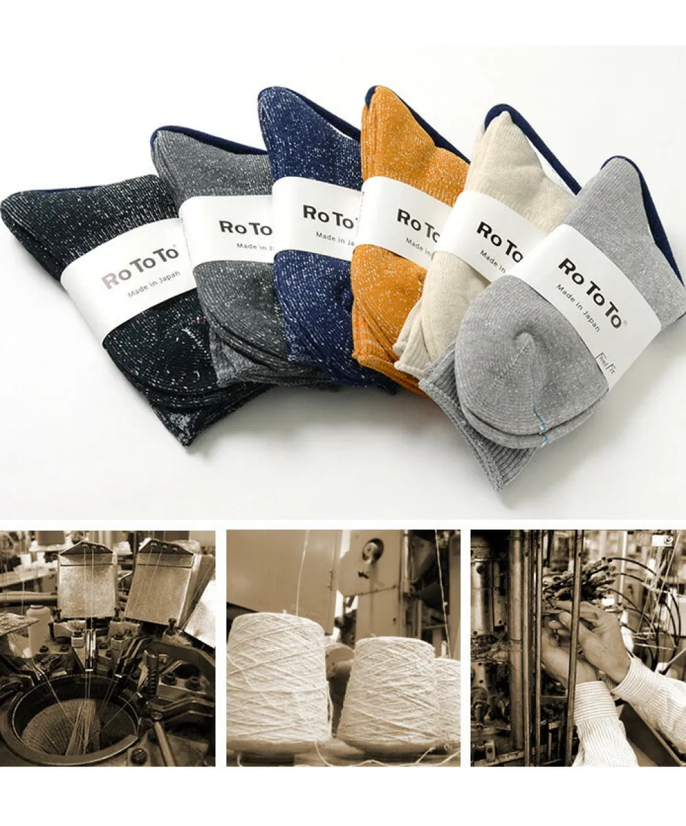 ROTOTO Socks^/ R1066 Japanese Paper Pile Socks