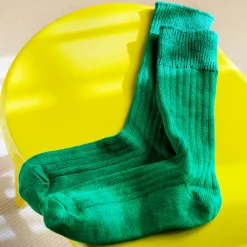 ROTOTO Socks^/ R1461 linen cotton ribbed socks