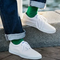 ROTOTO Socks^/ R1461 linen cotton ribbed socks