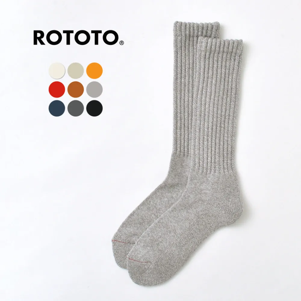 ROTOTO Socks^/ R1334 Loose pile crew socks