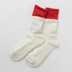ROTOTO Socks^/ R1421 Organic cotton double layer crew socks