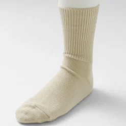 ROTOTO Socks^/ R1427 Organic Daily 3 Pack Ribbed Crew Socks
