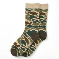 ROTOTO Socks^/ R1339 Pile camo crew socks
