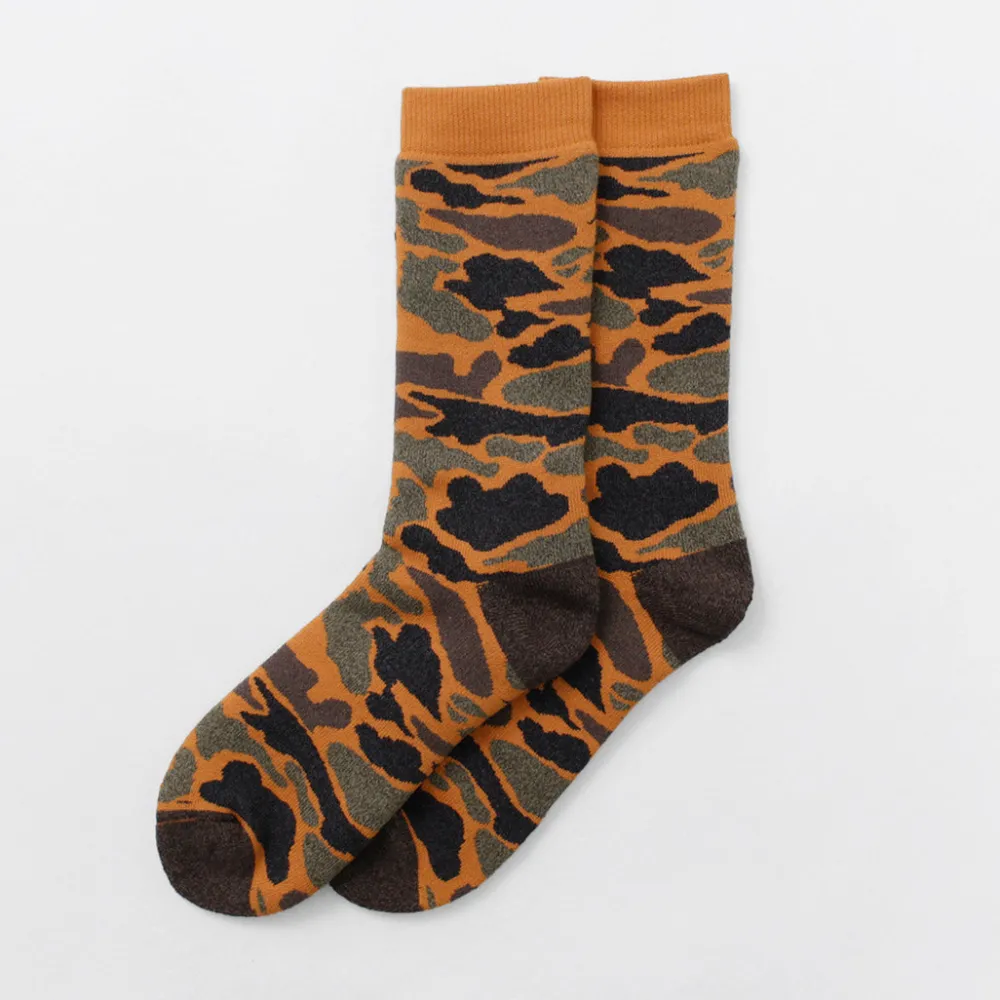 ROTOTO Socks^/ R1339 Pile camo crew socks