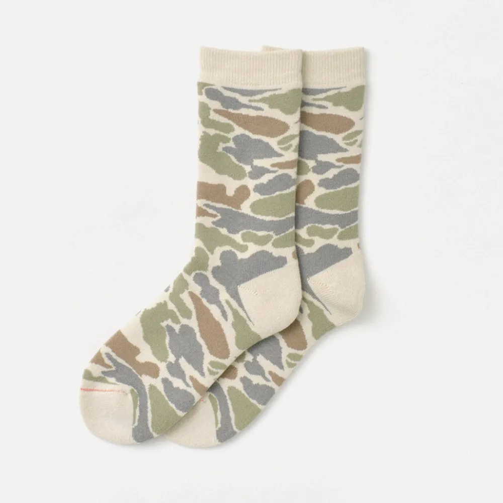 ROTOTO Socks^/ R1339 Pile camo crew socks