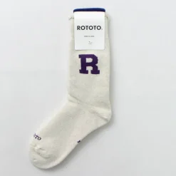 ROTOTO Socks^/ Raffy Sweat Socks R Logo