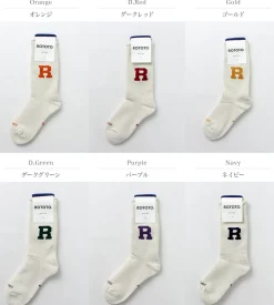 ROTOTO Socks^/ Raffy Sweat Socks R Logo