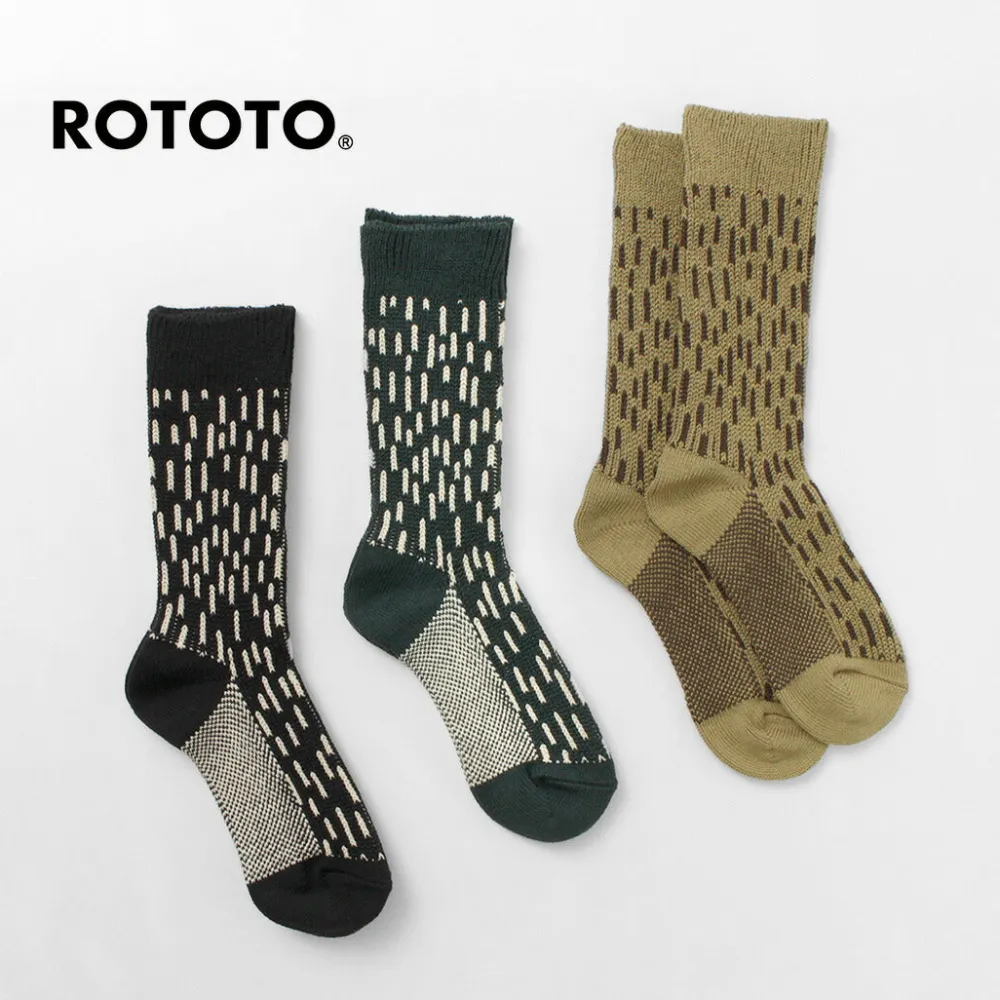 ROTOTO Socks^/ Raindrop Crew Socks
