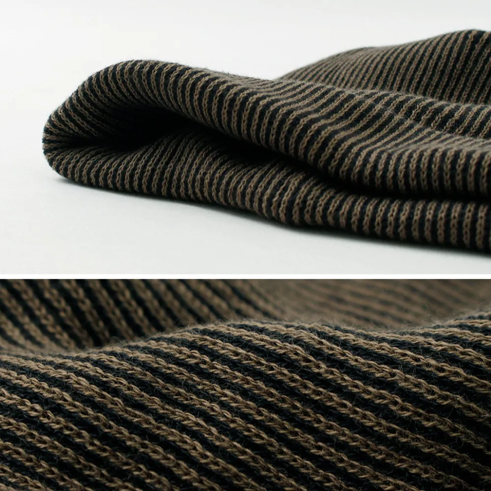 ROTOTO Hats^/ Super soft 2-way beanie Stripe