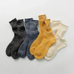ROTOTO Socks^/ WASHI pile crew socks