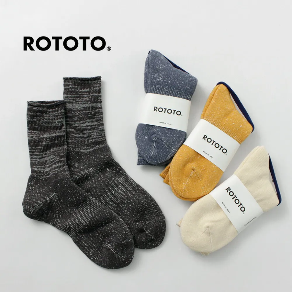 ROTOTO Socks^/ WASHI pile crew socks