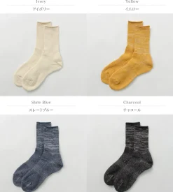ROTOTO Socks^/ WASHI pile crew socks