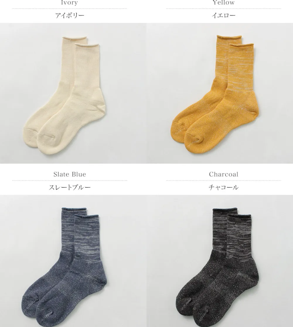 ROTOTO Socks^/ WASHI pile crew socks