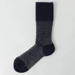 ROTOTO Socks^/ Woolen Jacquard Crew Socks Popcorn
