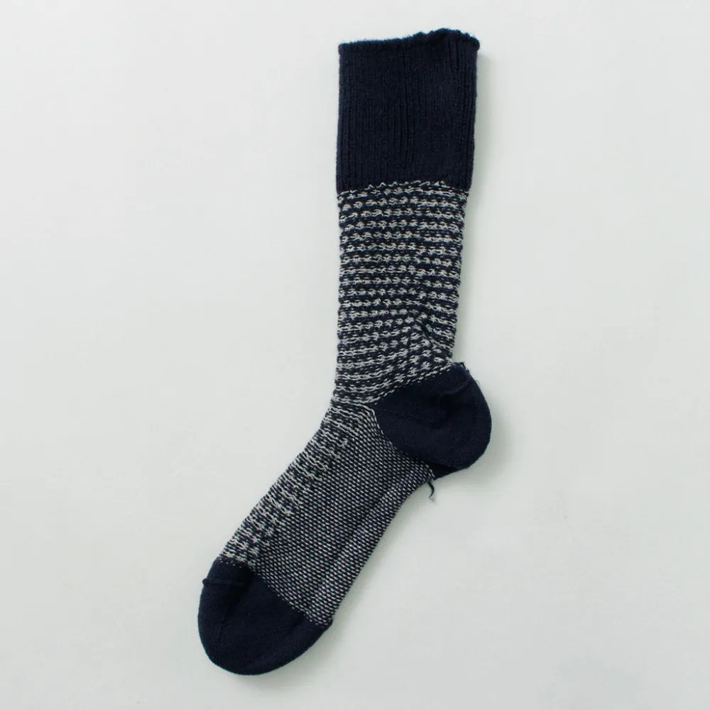 ROTOTO Socks^/ Woolen Jacquard Crew Socks Popcorn