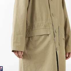 ROYAL NAVY Coats^/ Snow camo collarless overcoat
