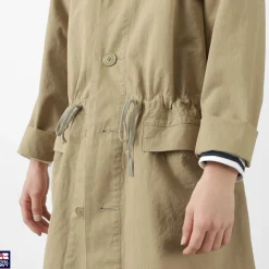 ROYAL NAVY Coats^/ Snow camo collarless overcoat