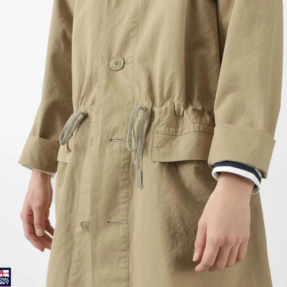 ROYAL NAVY Coats^/ Snow camo collarless overcoat