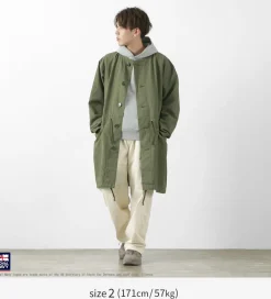 ROYAL NAVY Coats^/ Snow camo collarless overcoat
