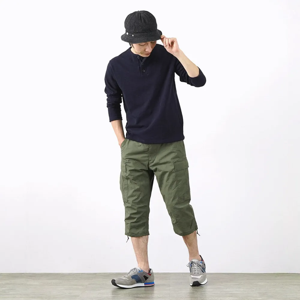 SAGE DE CRET Trousers^/ Cropped Cargo Pants olive