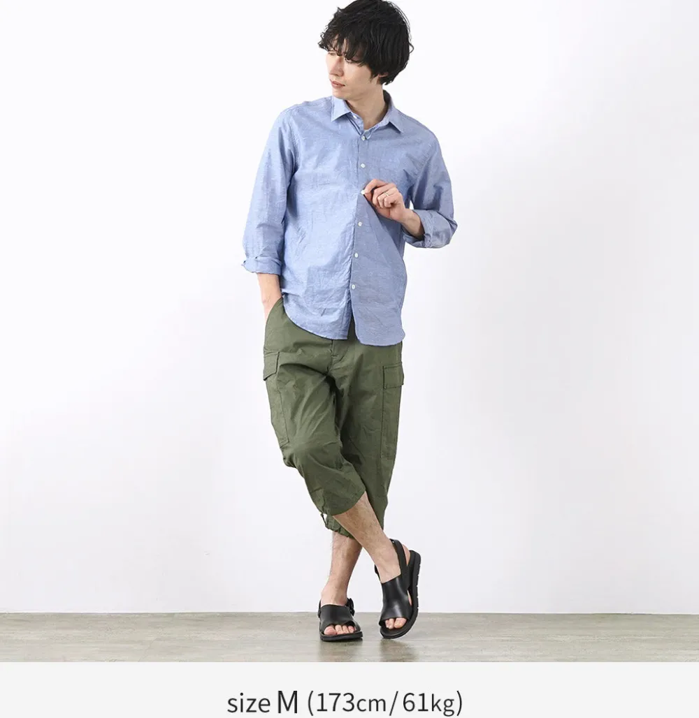 SAGE DE CRET Trousers^/ Cropped Cargo Pants olive