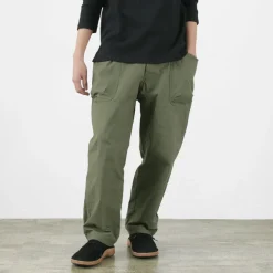 SAGE DE CRET Work Pants & Chinos^/ Ripstop stretch peg top work pants olive