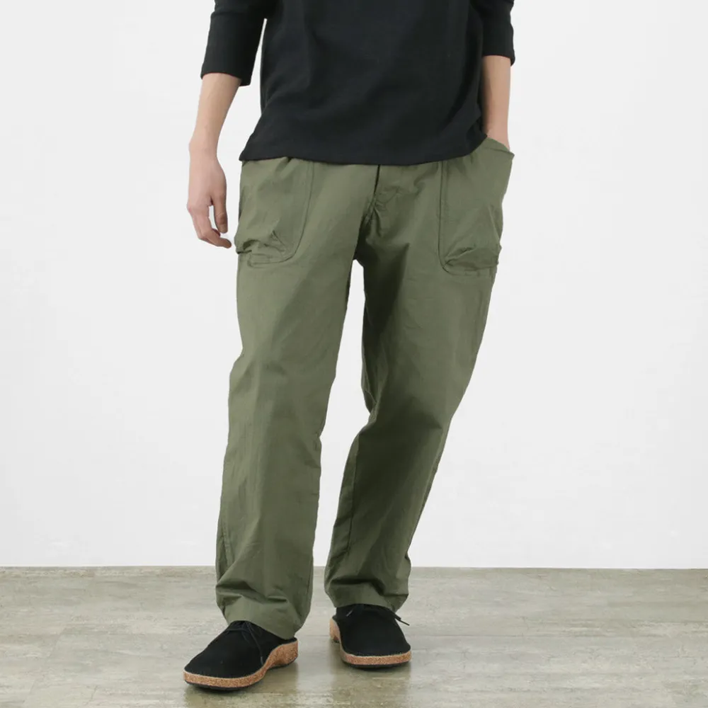SAGE DE CRET Work Pants & Chinos^/ Ripstop stretch peg top work pants olive