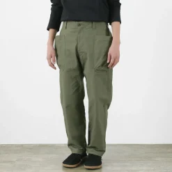 SAGE DE CRET Work Pants & Chinos^/ Ripstop stretch peg top work pants olive