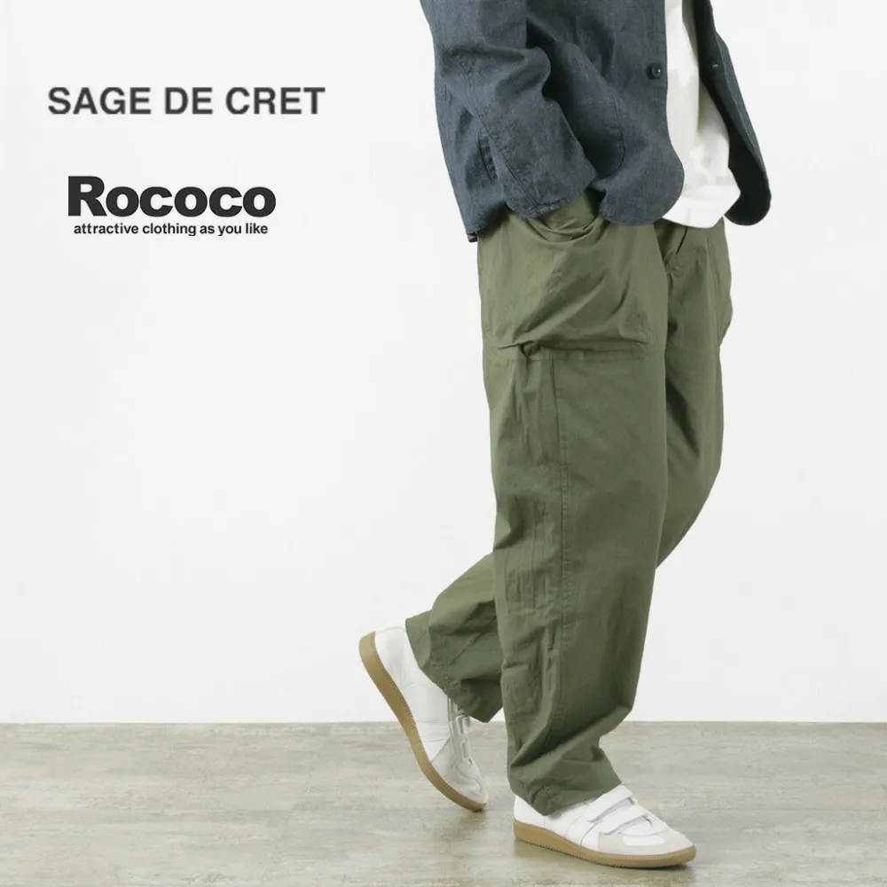 SAGE DE CRET Work Pants & Chinos^/ Ripstop stretch peg top work pants olive
