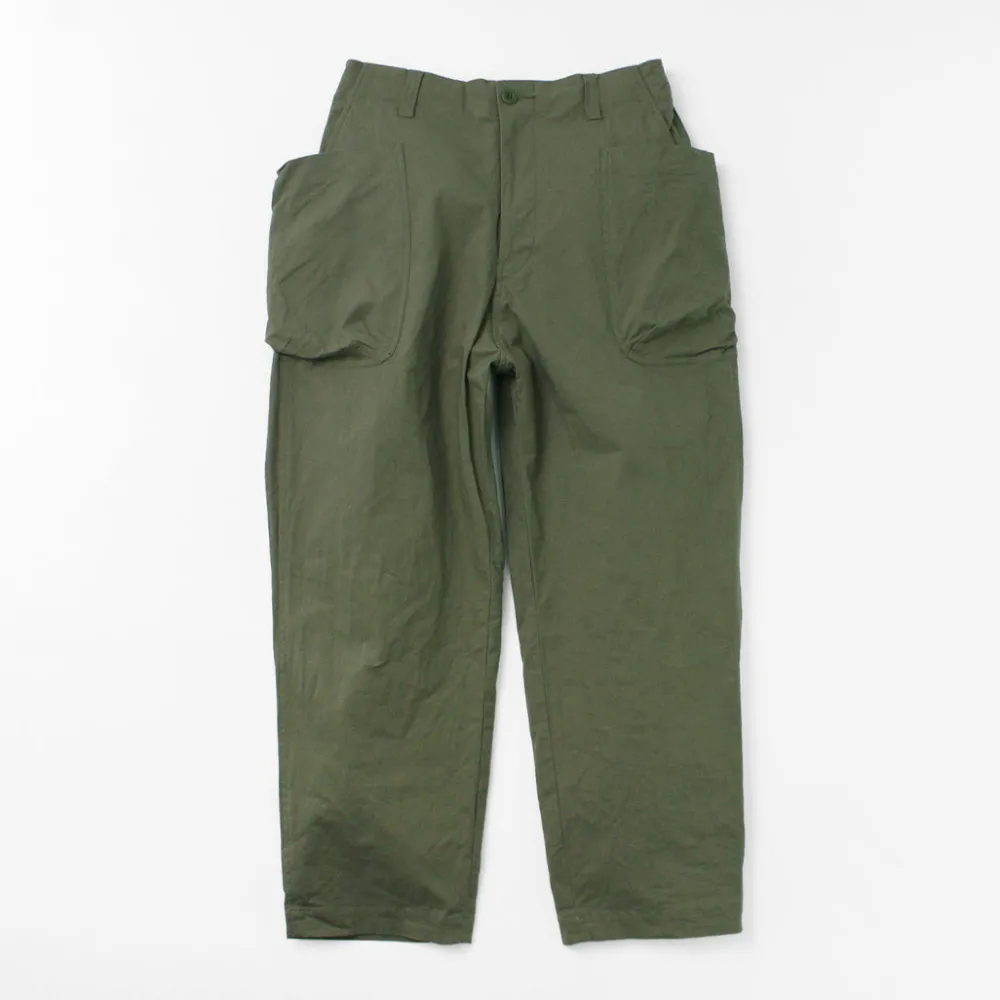 SAGE DE CRET Work Pants & Chinos^/ Ripstop stretch peg top work pants olive