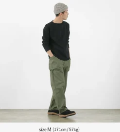 SAGE DE CRET Work Pants & Chinos^/ Ripstop stretch peg top work pants olive