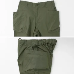 SAGE DE CRET Work Pants & Chinos^/ Ripstop stretch peg top work pants olive