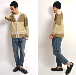 SANCA Jeans^/ 15.5oz Denim Tapered Used 5P Pants indigo