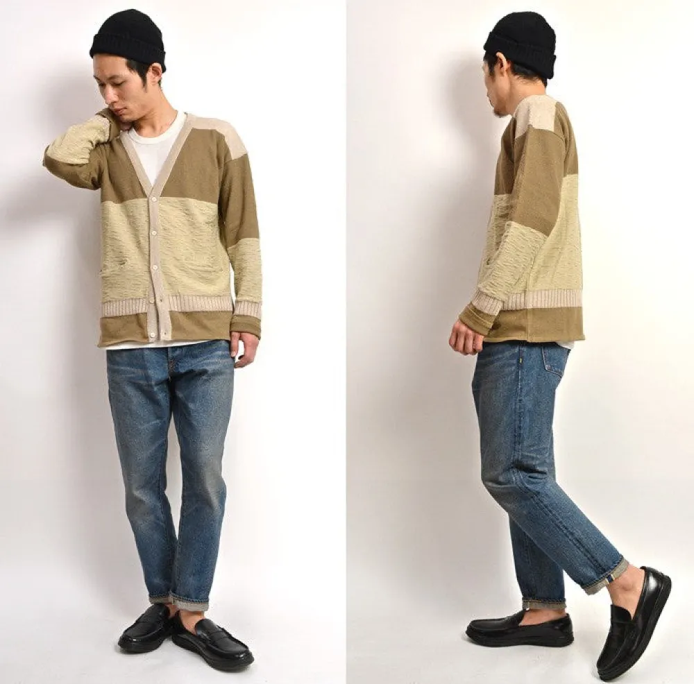 SANCA Jeans^/ 15.5oz Denim Tapered Used 5P Pants indigo
