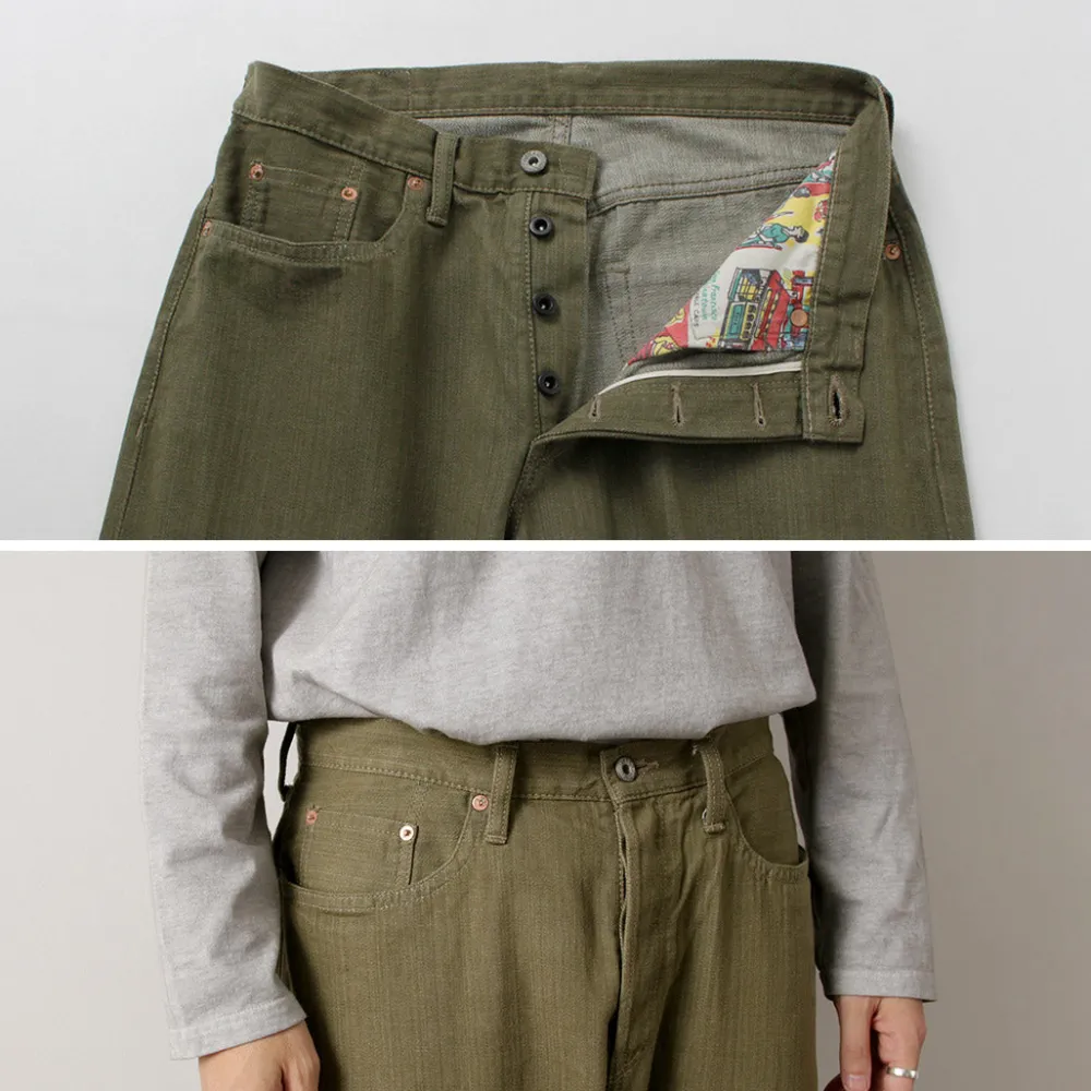 SANCA Jeans^/ UK Denim Tapered 5-Pants green