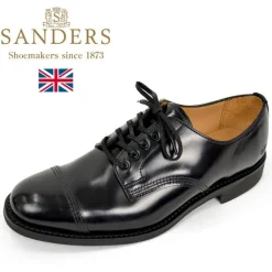 SANDERS Leather Shoes & Boots^/ #1128 Military derby shoes Japan Limited Model