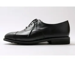 SANDERS Leather Shoes & Boots^/ Cap Toe Oxford Leather Shoes - Exclusive Model black