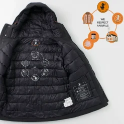 SAVE THE DUCK Down Wear^/ Phyllis Synthetic Down Hooded Middle Jacket