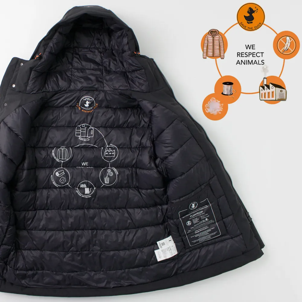 SAVE THE DUCK Down Wear^/ Phyllis Synthetic Down Hooded Middle Jacket