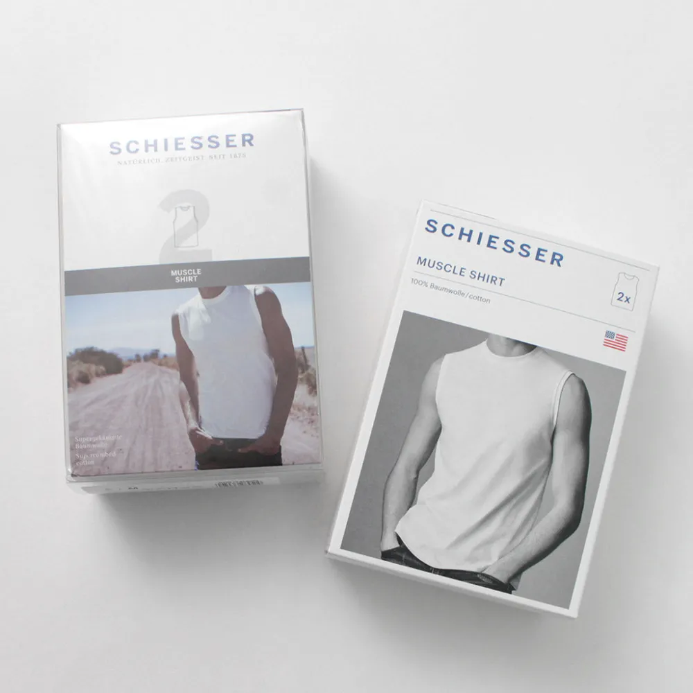SCHIESSER T-Shirts^/ American Sleeveless 2 Pack T-Shirt